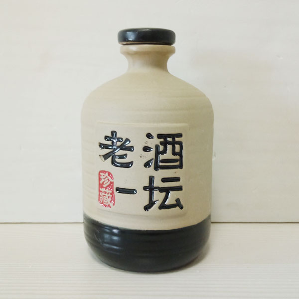 湖南老酒一壇白色素烤陶瓷瓶